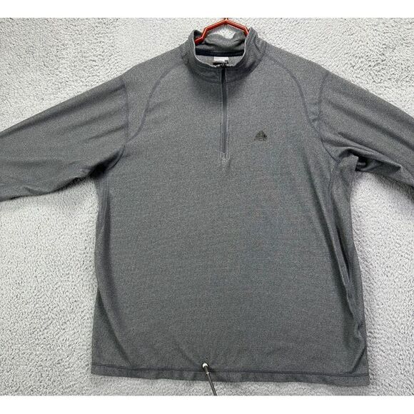 Nike ACG Pullover Shirt Adult Large Gray Quarter Zip Long Sleeve Activewear Mens - Picture 1 of 10